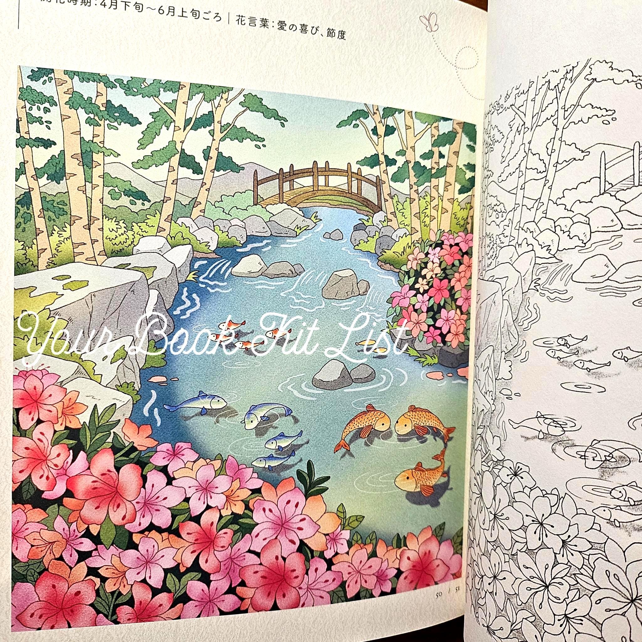 Coloring book - Spring day Sunshine, Warm and Cozy Flowers and Animals