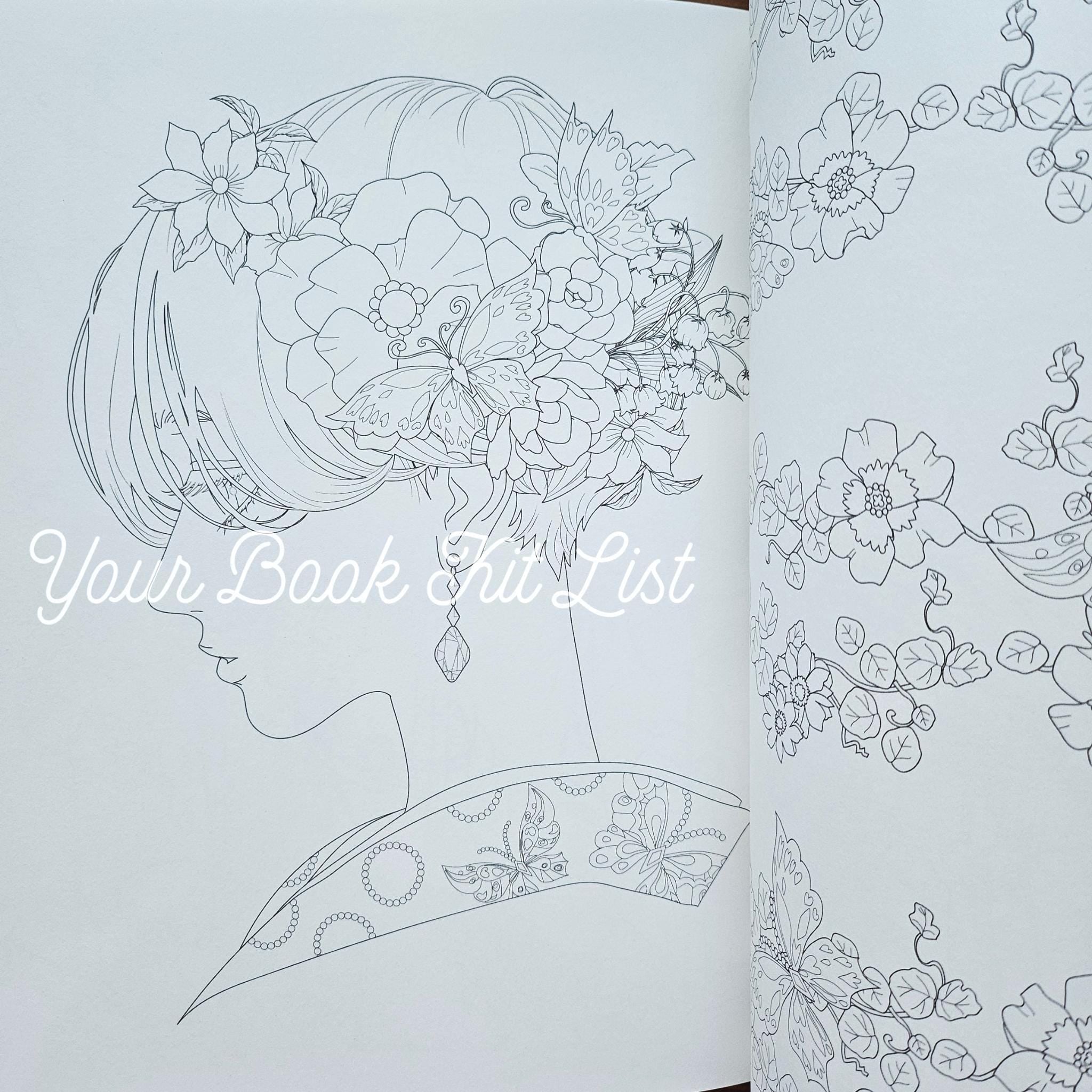 Mari Katogi Retro Coloring Book – Japanese Edition