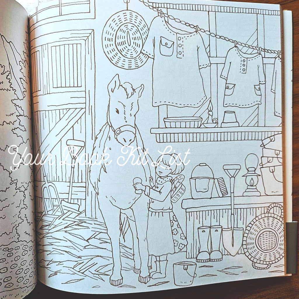 Romantic Country Coloring Book – Japanese Edition by Eriy