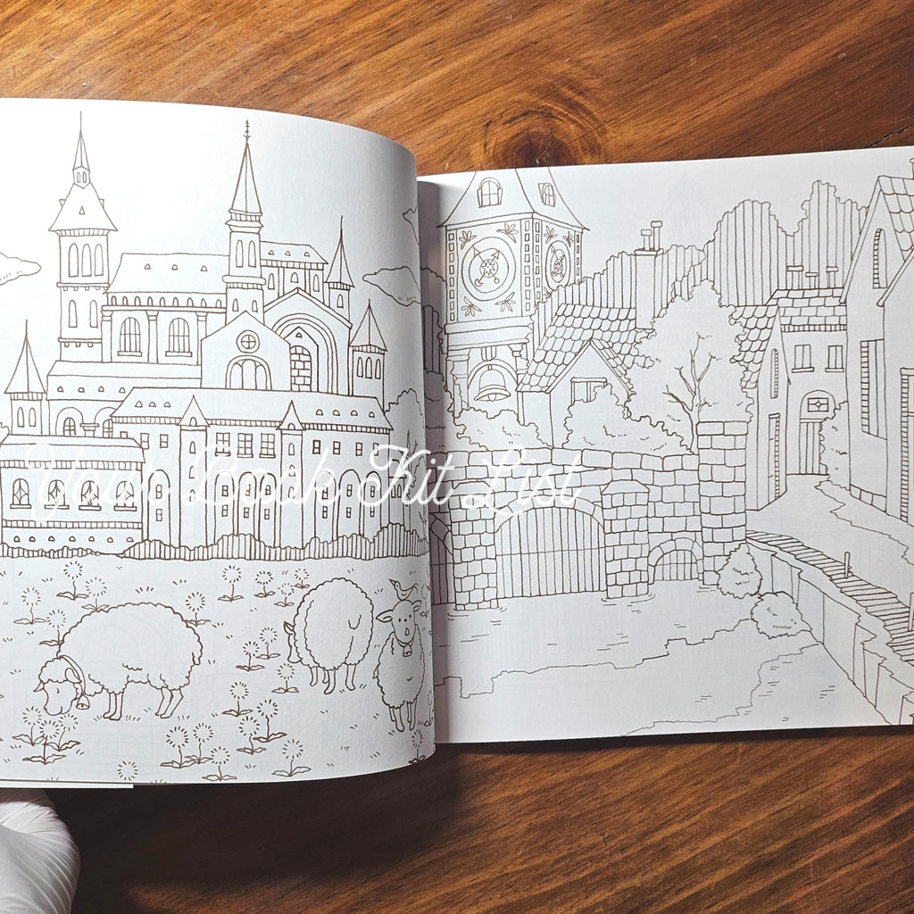 Romantic Country Coloring Book – Japanese Edition by Eriy