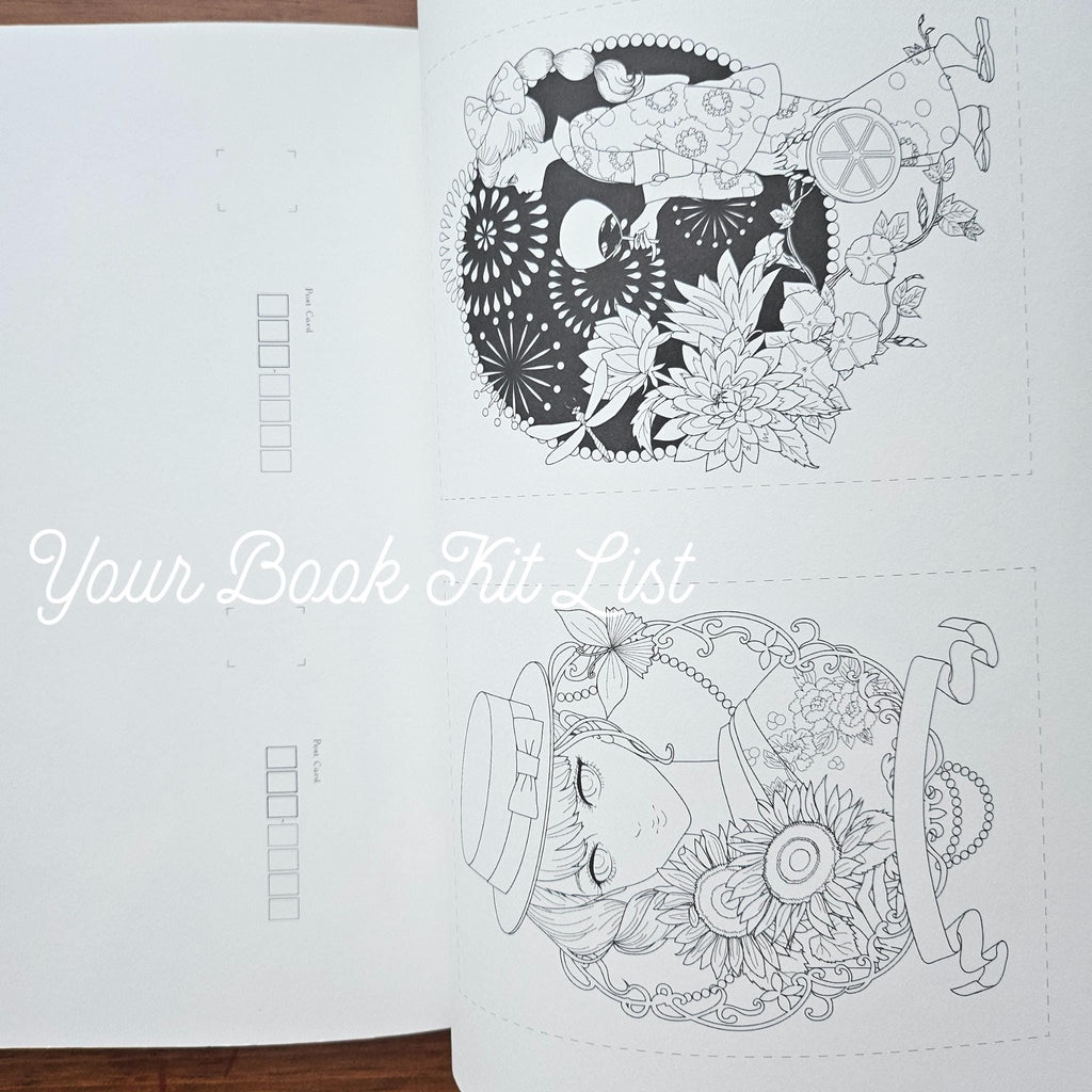 Mari Katogi Retro Coloring Book – Japanese Edition